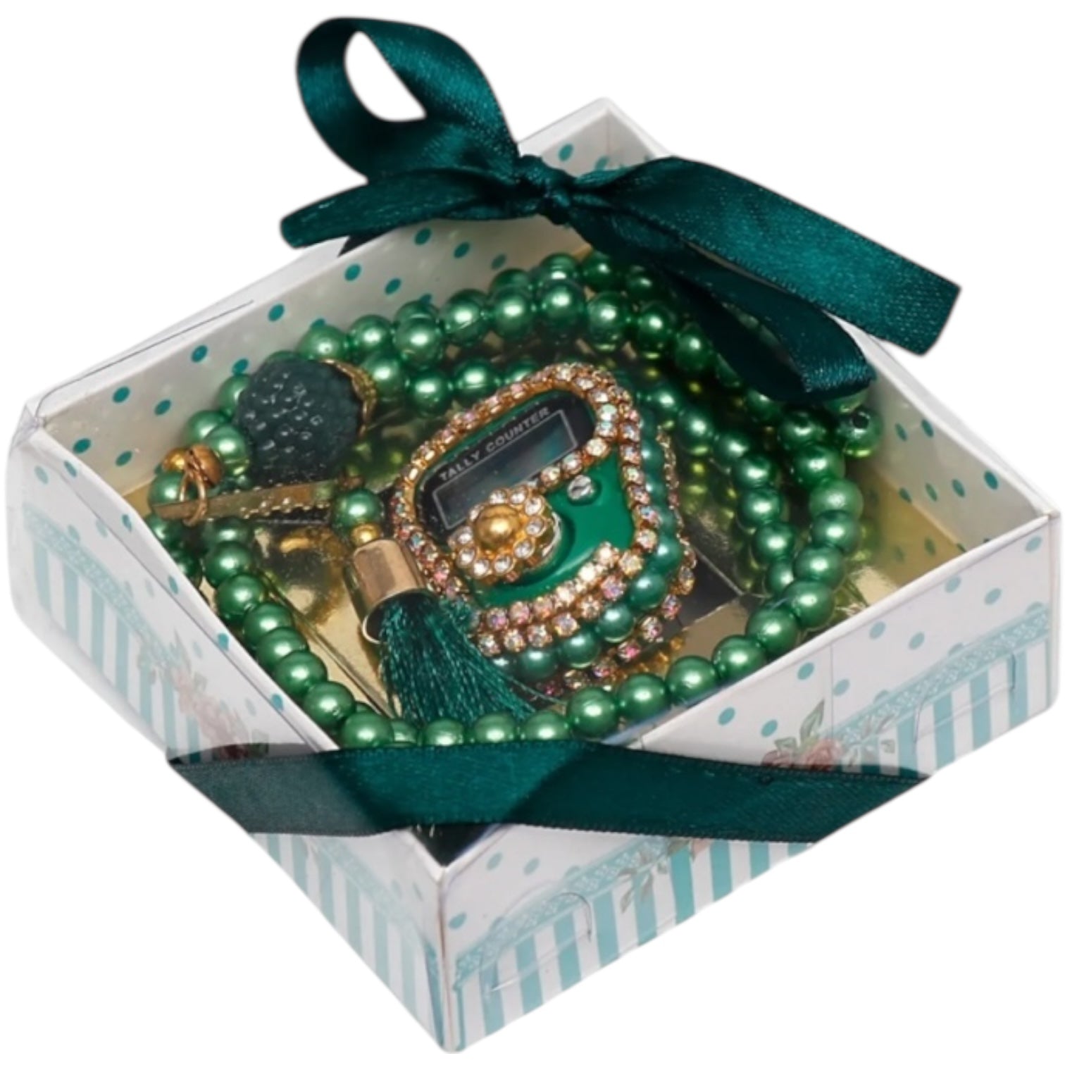 Pearl Tasbeeh & Counter Gift Set