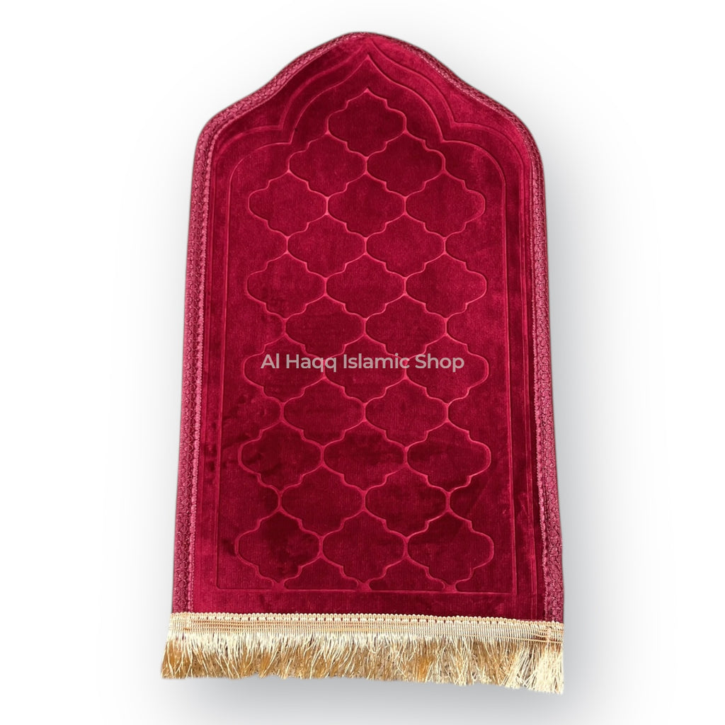 Kids Islamic Prayer Mat 35x60cm Mihrab Arch Design Muslim Salah Mat Small Rug
