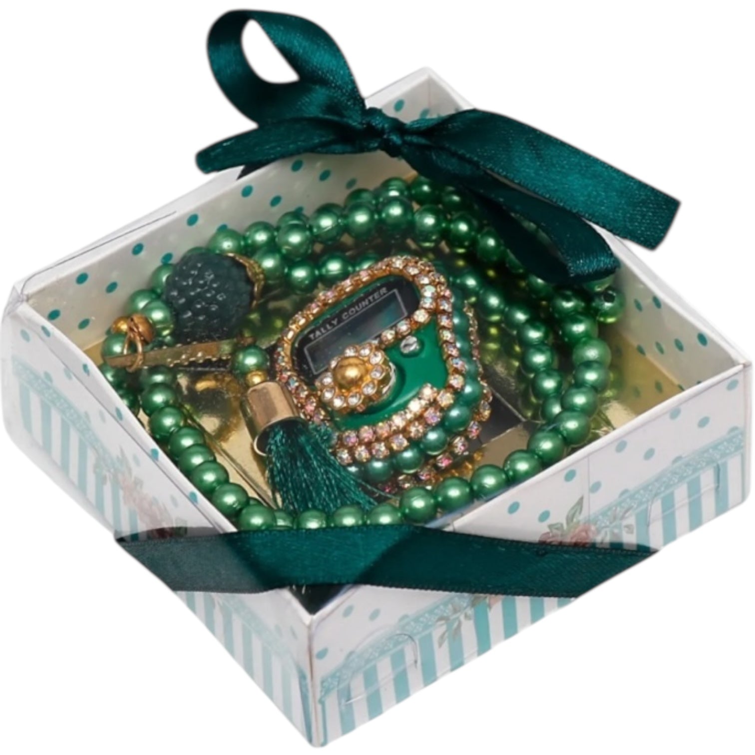 Pearl Tasbeeh & Counter Gift Set