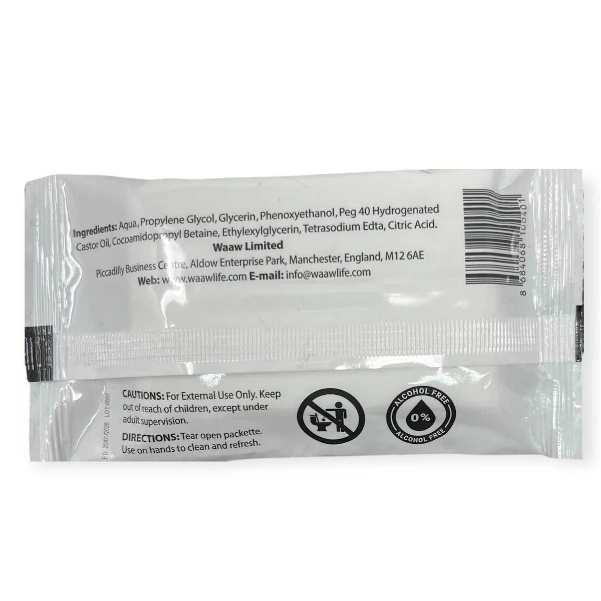 Fragrance Free Ihram Wipes Pocket Pack 15 Cleansing Travel Wipes Hajj Umrah