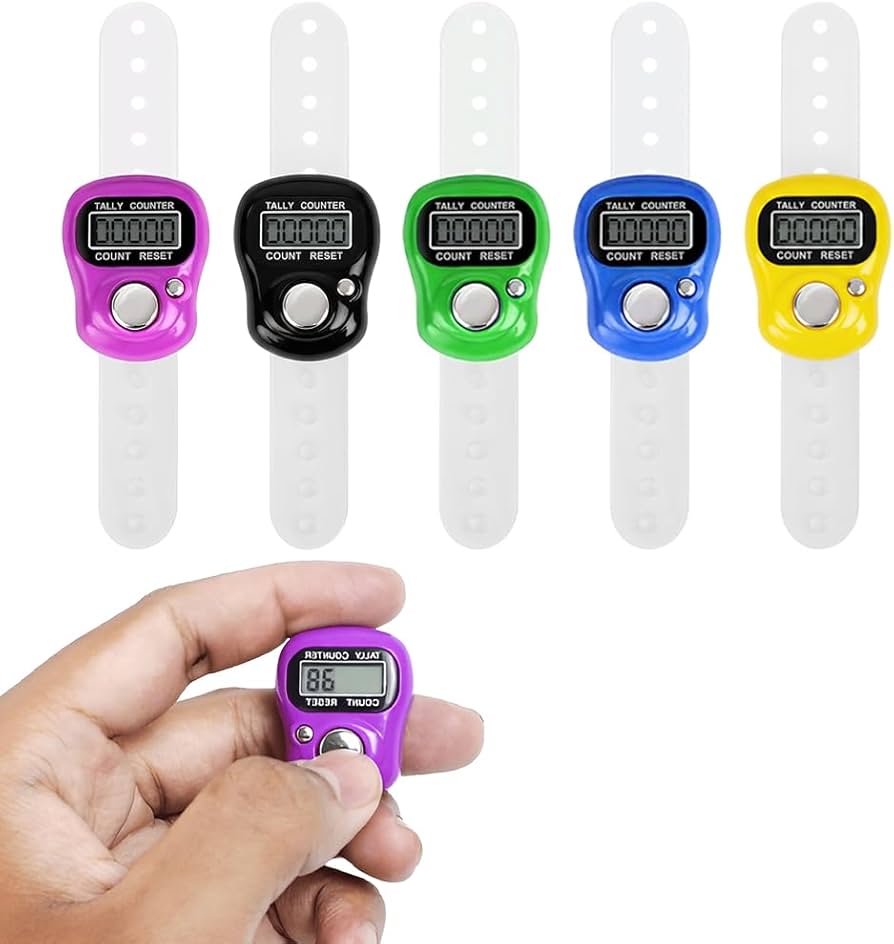 Digital Tasbeeh Counter Islamic Zikr Counter Electronic Prayer Counter Finger Clicker