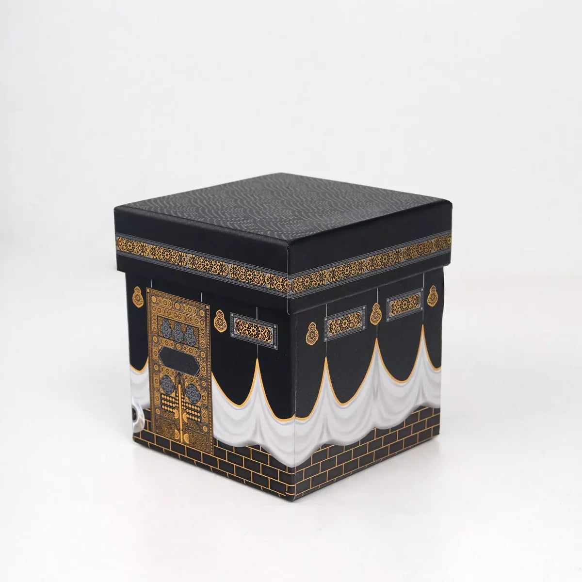 Islamic Travel Prayer Mat & Pearl Tasbeeh Set Muslim Salah Mat Kaaba Carry Box Gift Set
