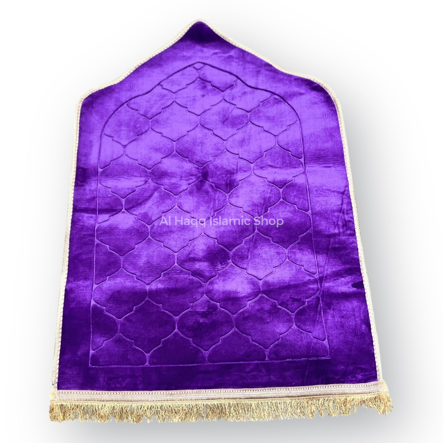 Purple Muslim Prayer Mat 70x120cm Mihrab Arch Design Islamic Salah Mat Carpet