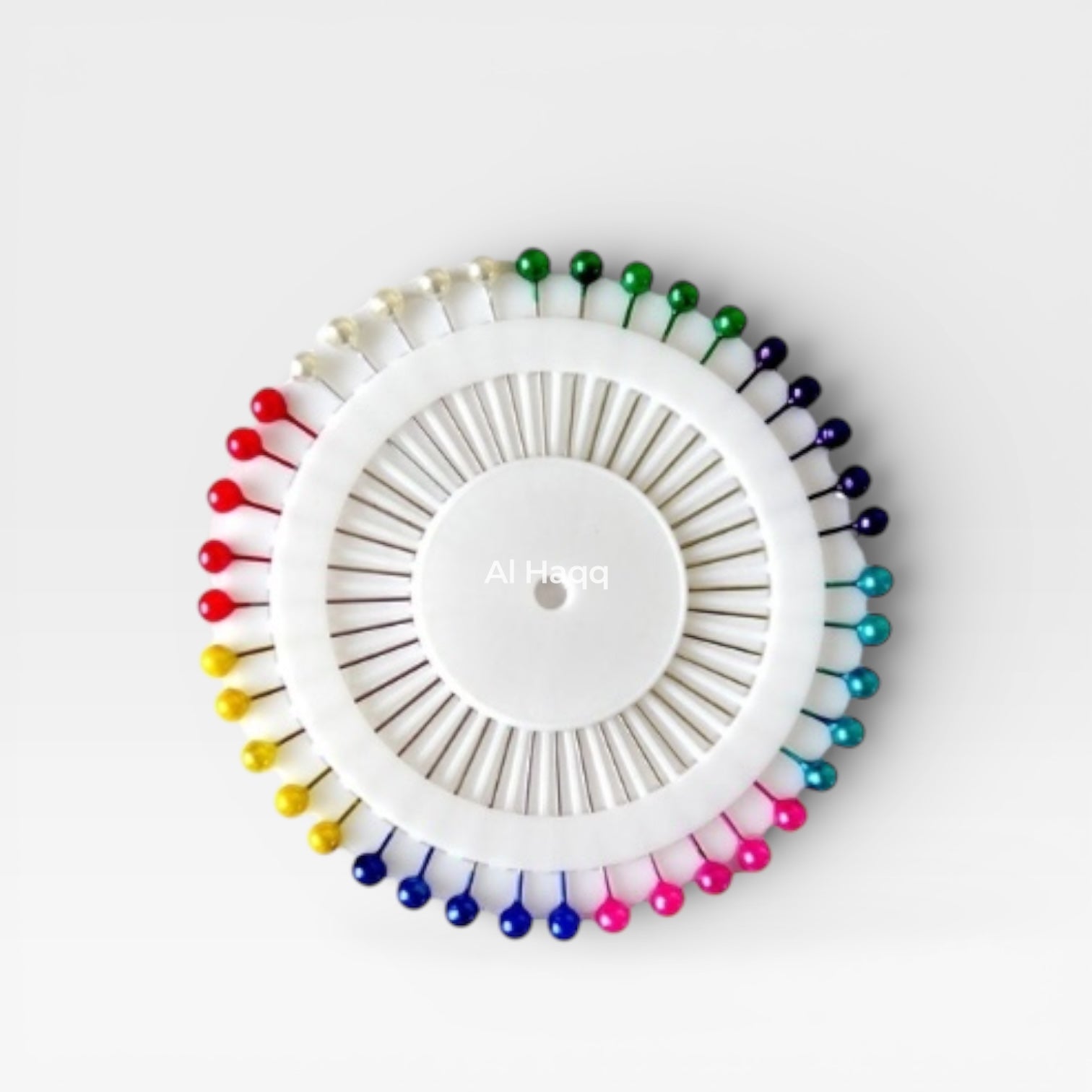 40 Hijab Pins Scarf Pins Sewing Pins Wheel Storage Box Multicolour Black White Set