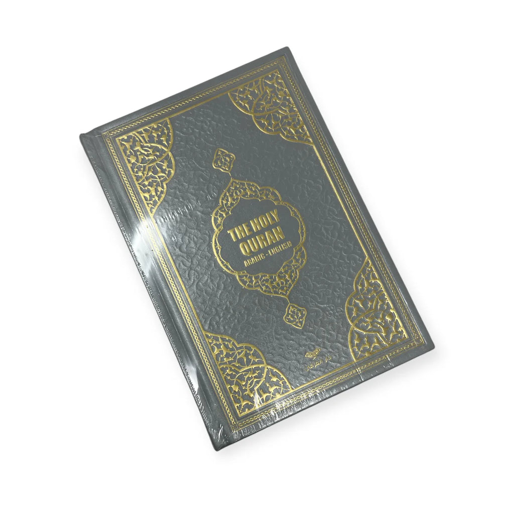 Holy Quran Arabic English Translation Hardback Quran Book 17x24cm Thermo Leather Cover
