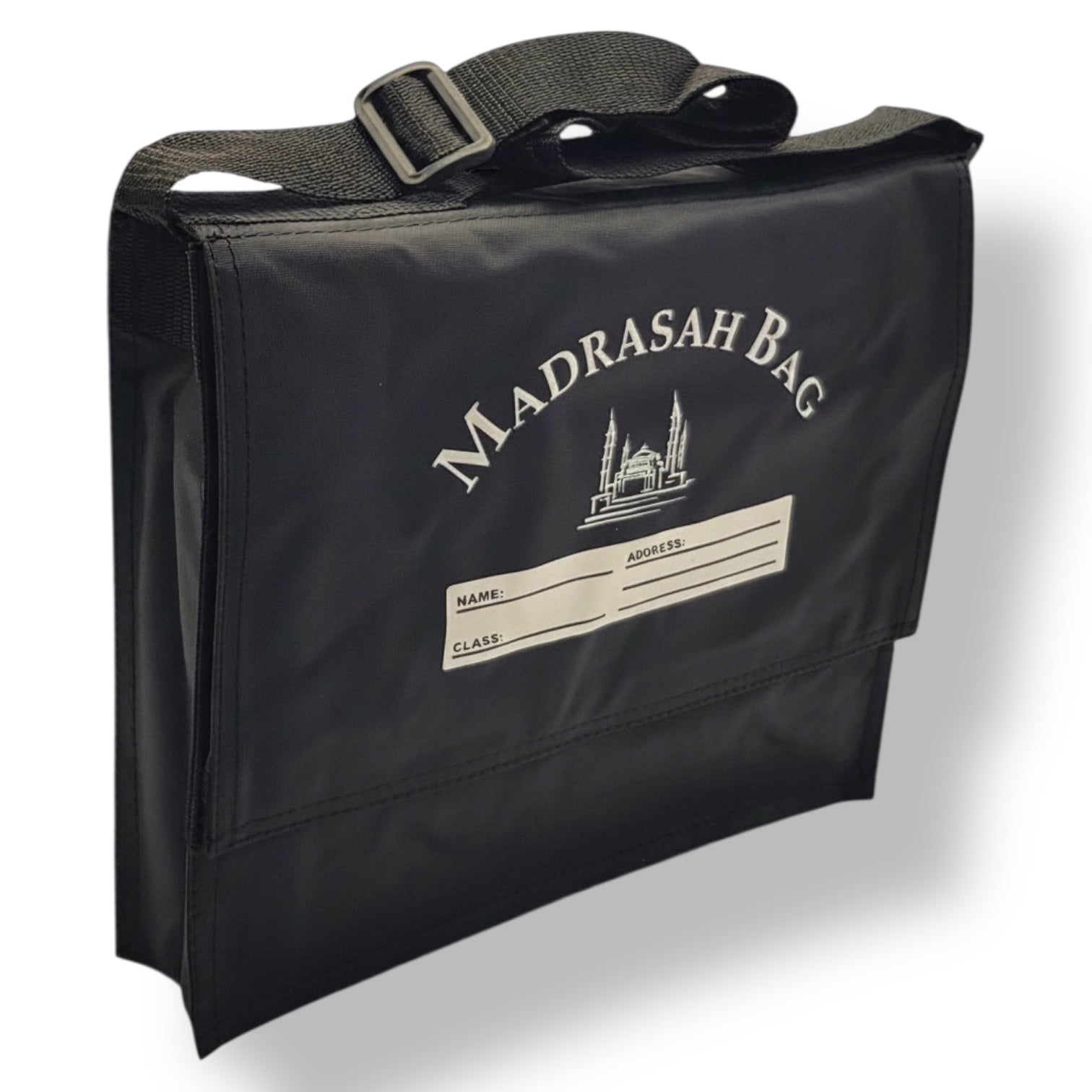 Islamic Madrasa Bag Black Kids Quran Bag Mosque School Bag 28x30cm Medium